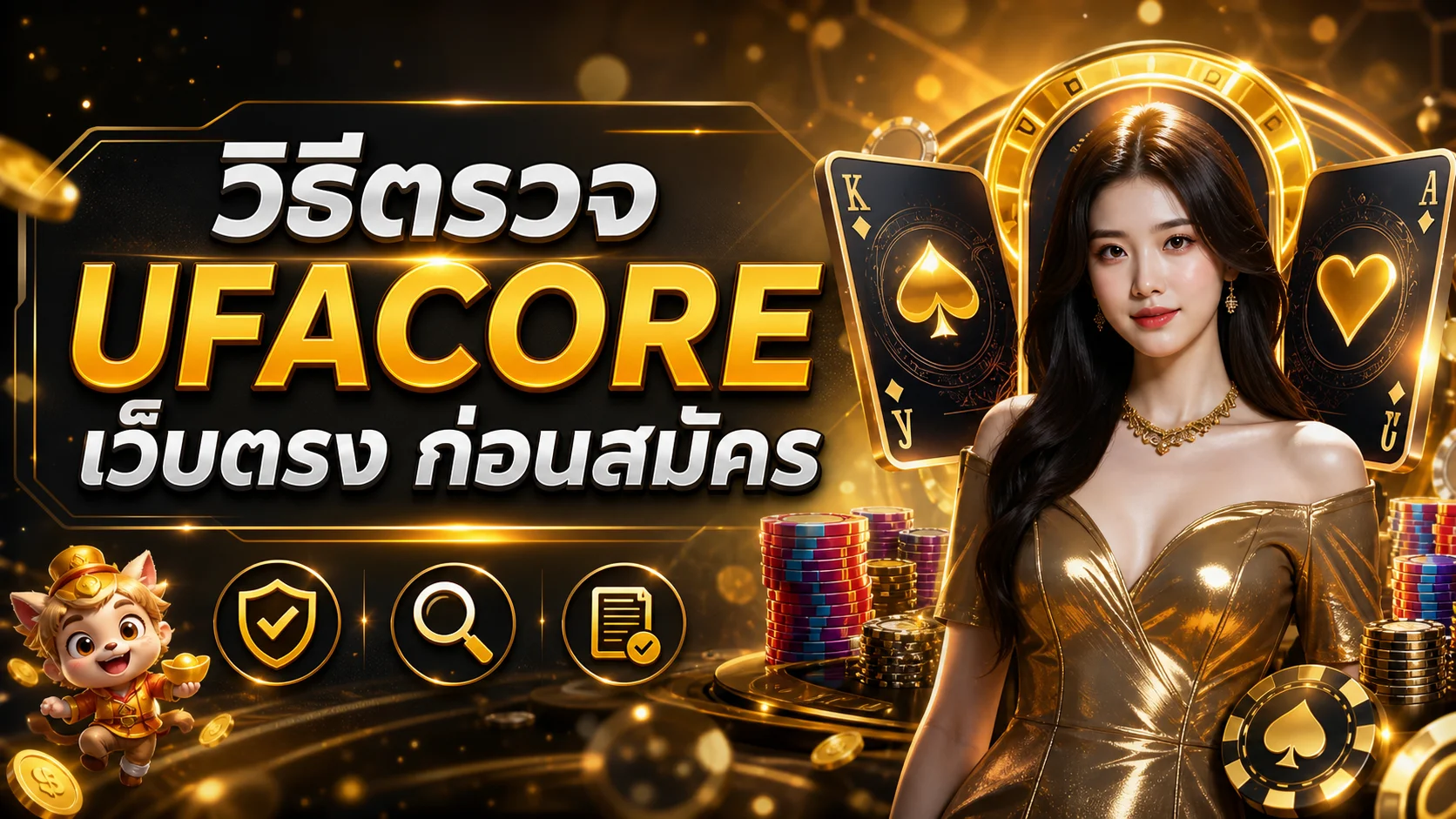 UFACORE วิธีตรวจเว็บตรงก่อนสมัครและฝากเงิน